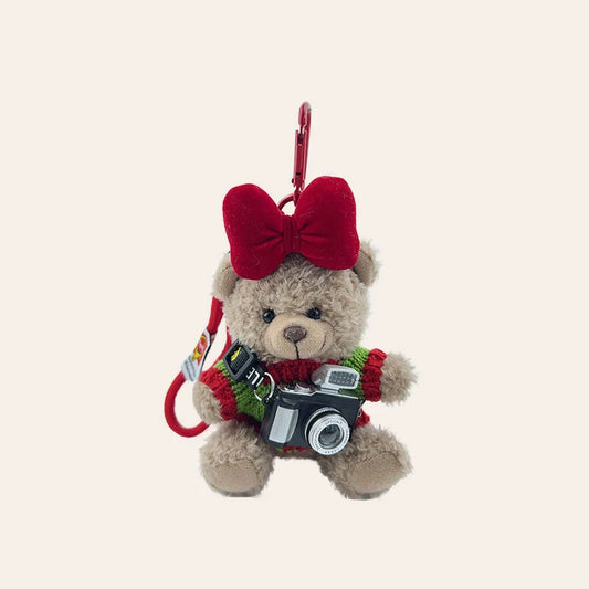 Christmas Bear Bag Charm