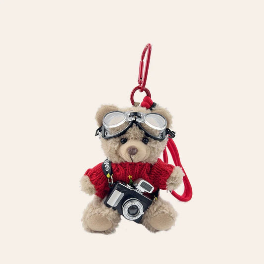 Christmas Bear Bag Charm