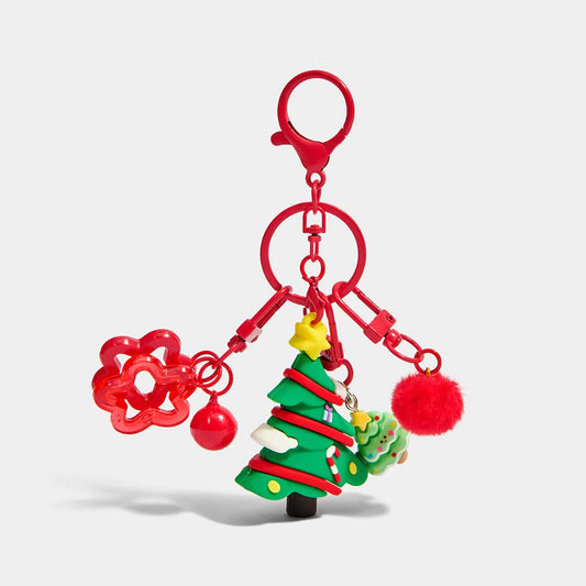 Christmas Tree & Santa Bag Charm