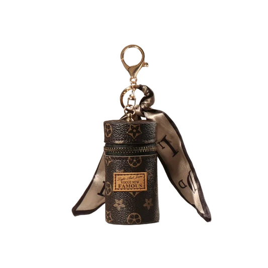 Printed Retro Mini Lipstick Bag Charm