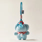 Apple Elephant Plush Bag Charm