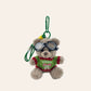 Christmas Bear Bag Charm