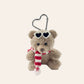 Christmas Bear Bag Charm