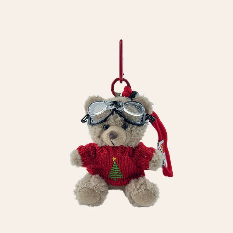 Christmas Bear Bag Charm