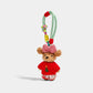 Christmas Bear Bag Charm