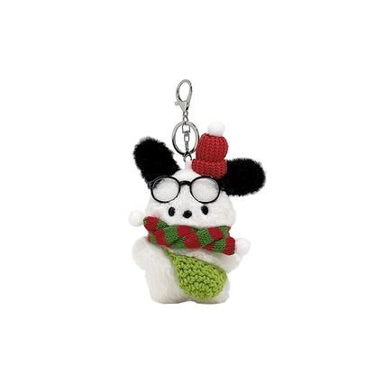 Cute Christmas Puppy Bag Charm