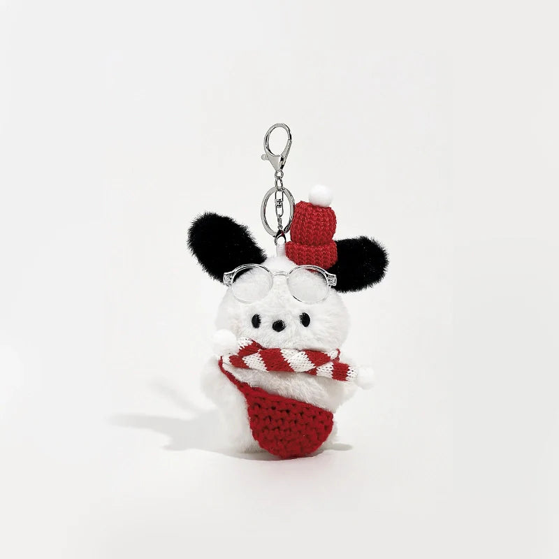 Cute Christmas Puppy Bag Charm