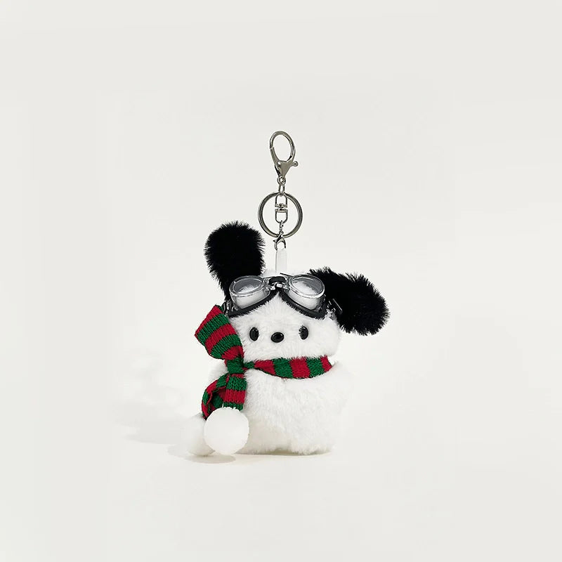 Cute Christmas Puppy Bag Charm