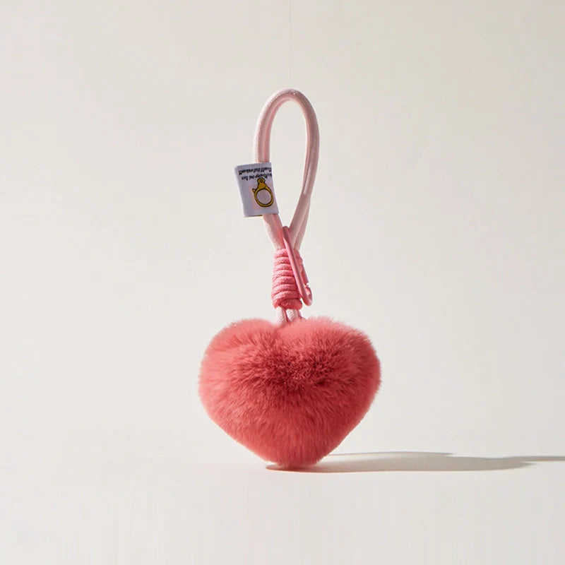 Heart Plush Bag Charm
