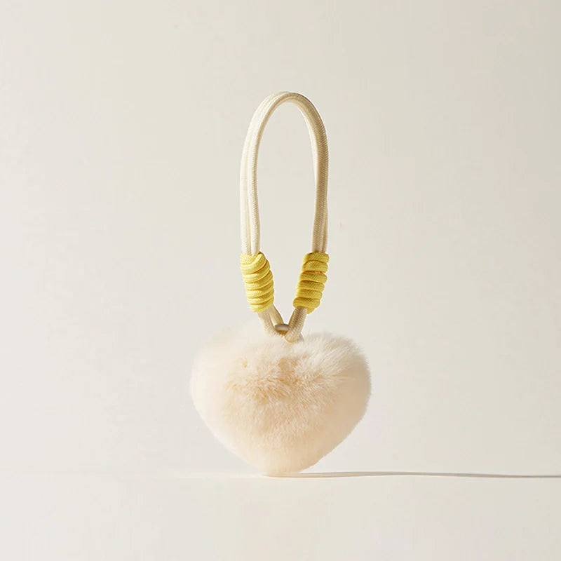 Heart Plush Bag Charm