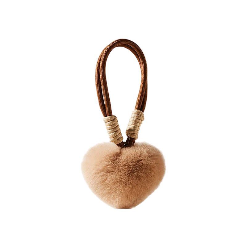Heart Plush Bag Charm
