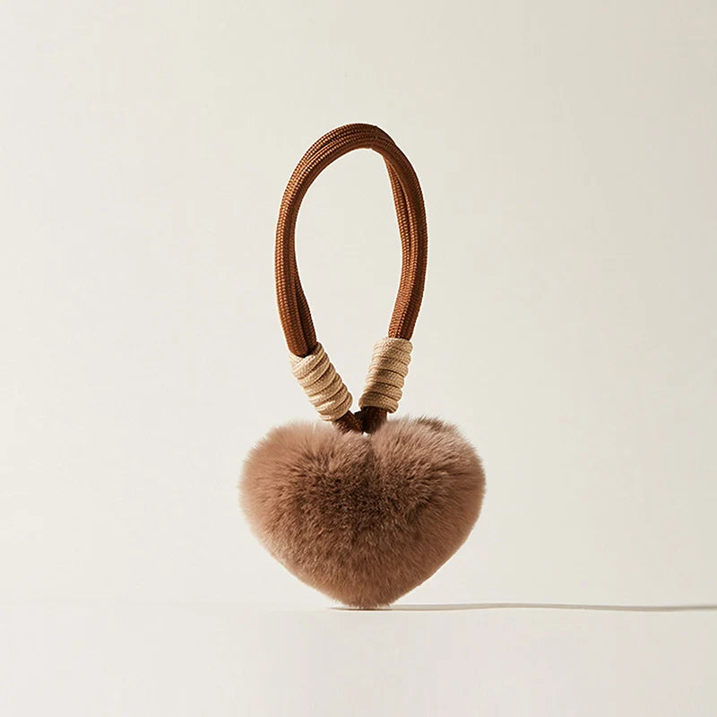 Heart Plush Bag Charm