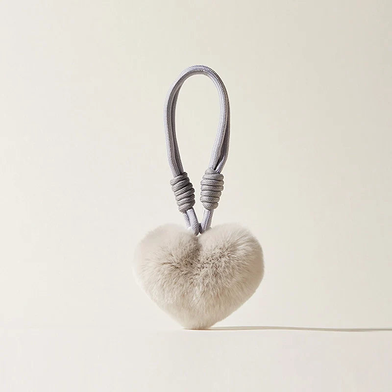 Heart Plush Bag Charm