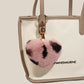 Heart Pom Pom Bag Charm