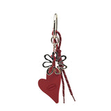 Leather Heart Bag Charm