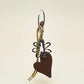 Leather Heart Bag Charm